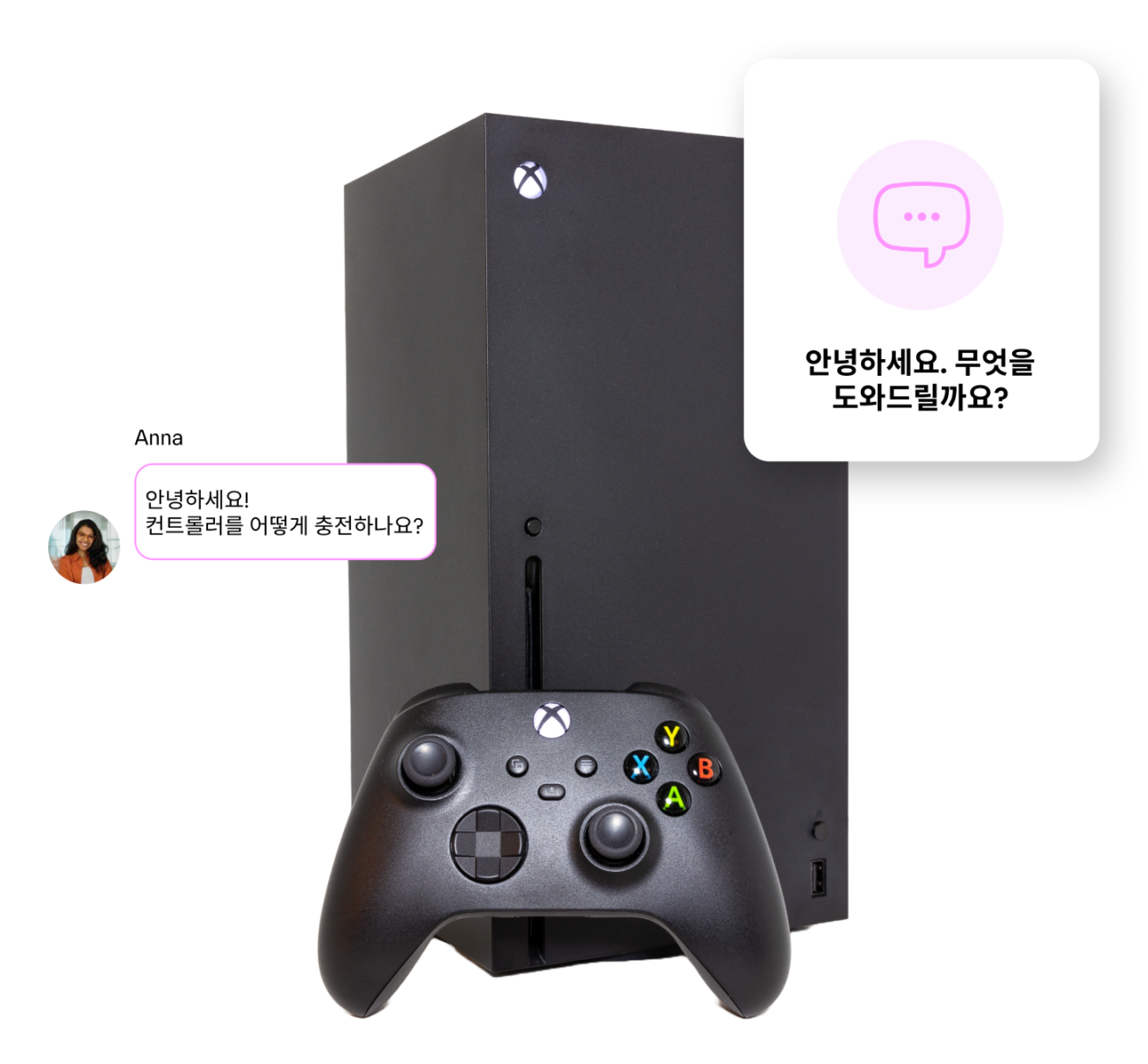 언제 어디서나 모든 제품에 대해 고객을 지원합니다.